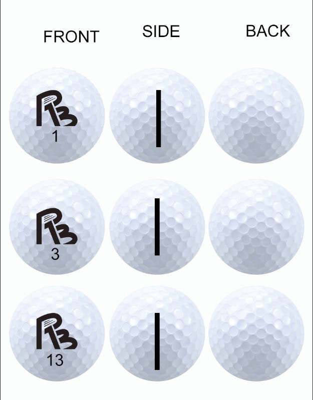 3 Layer Golf Balls "6 Balls Per Box"