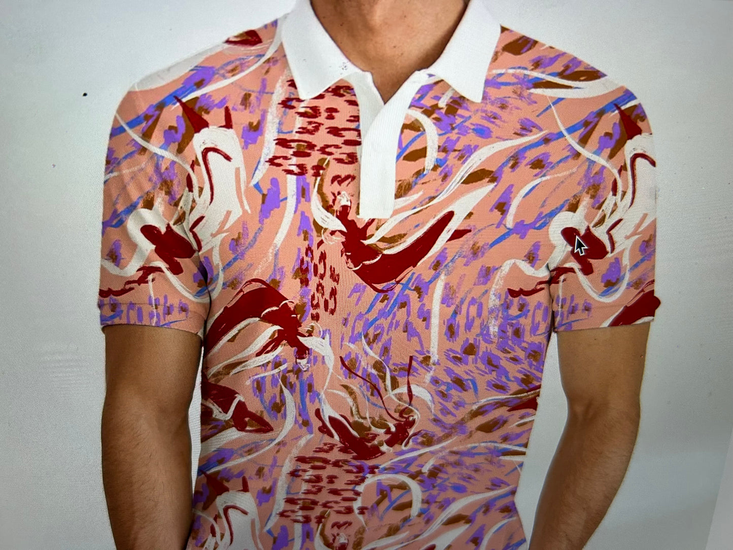 Party Like A Rockstar After Hours Men's Golf Polo Shirts Short Sleeve Striped Performance Moisture Wicking Dry Fit Golf Shirts for Men