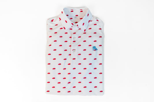 Raspberry Beret "Rock Star" Men's Golf Polo Shirt Short Sleeve Performance Moisture Wicking Dry Fit Golf Shirts for Men