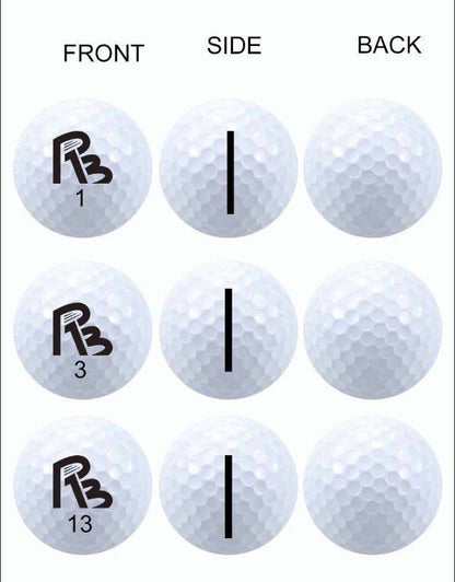 3 Layer Golf Balls  "6 Balls Per Box"