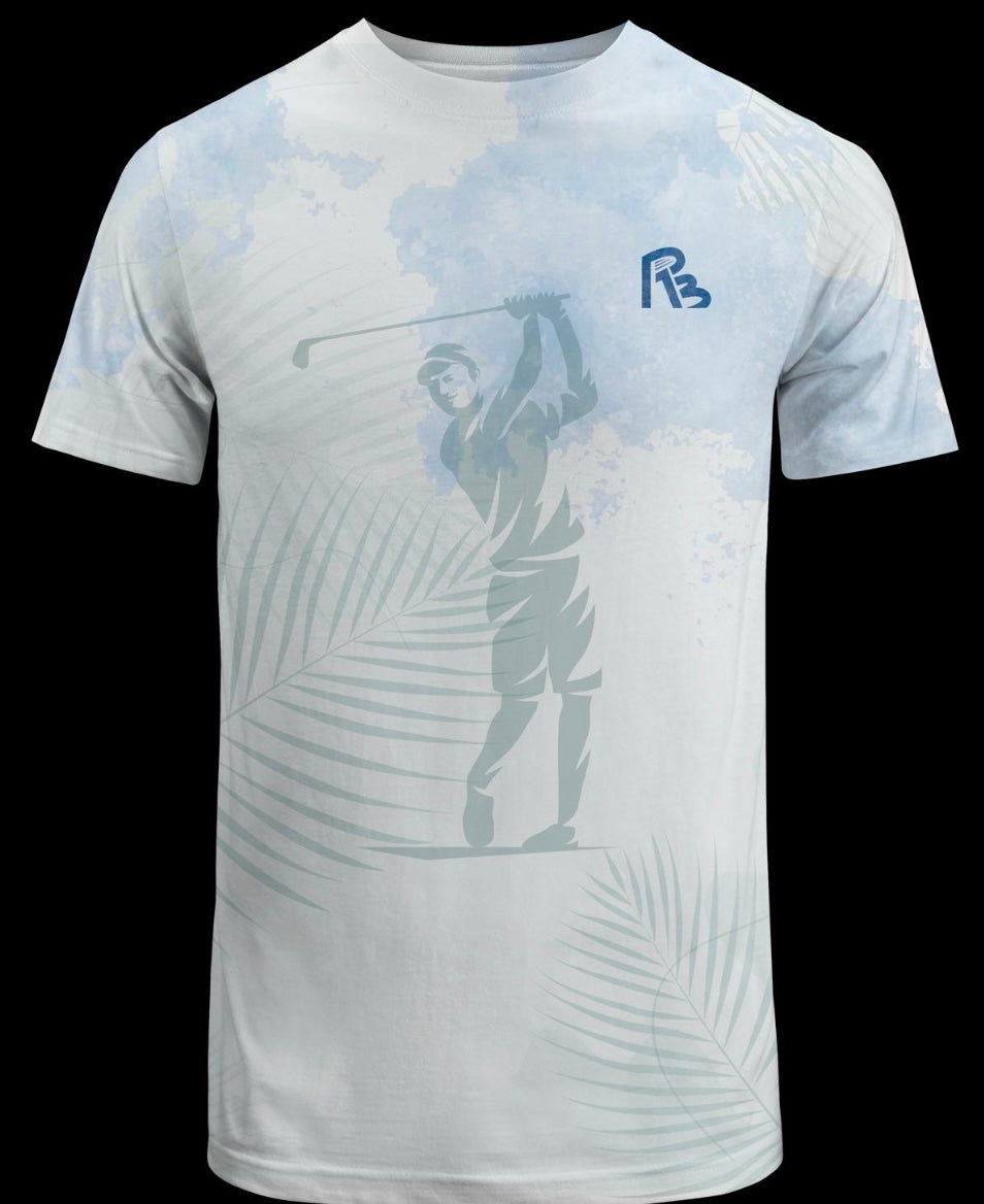 Men's Ghost Golfer Golf Polo Short Sleeve Shirt Performance Moisture Wicking Dry Fit Golf Shirt